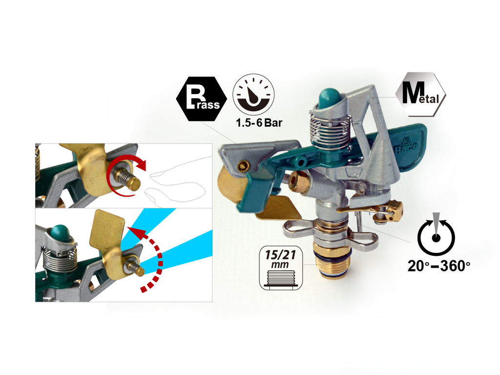 METALLIZED IMPULSE SPRINKLER  MK7