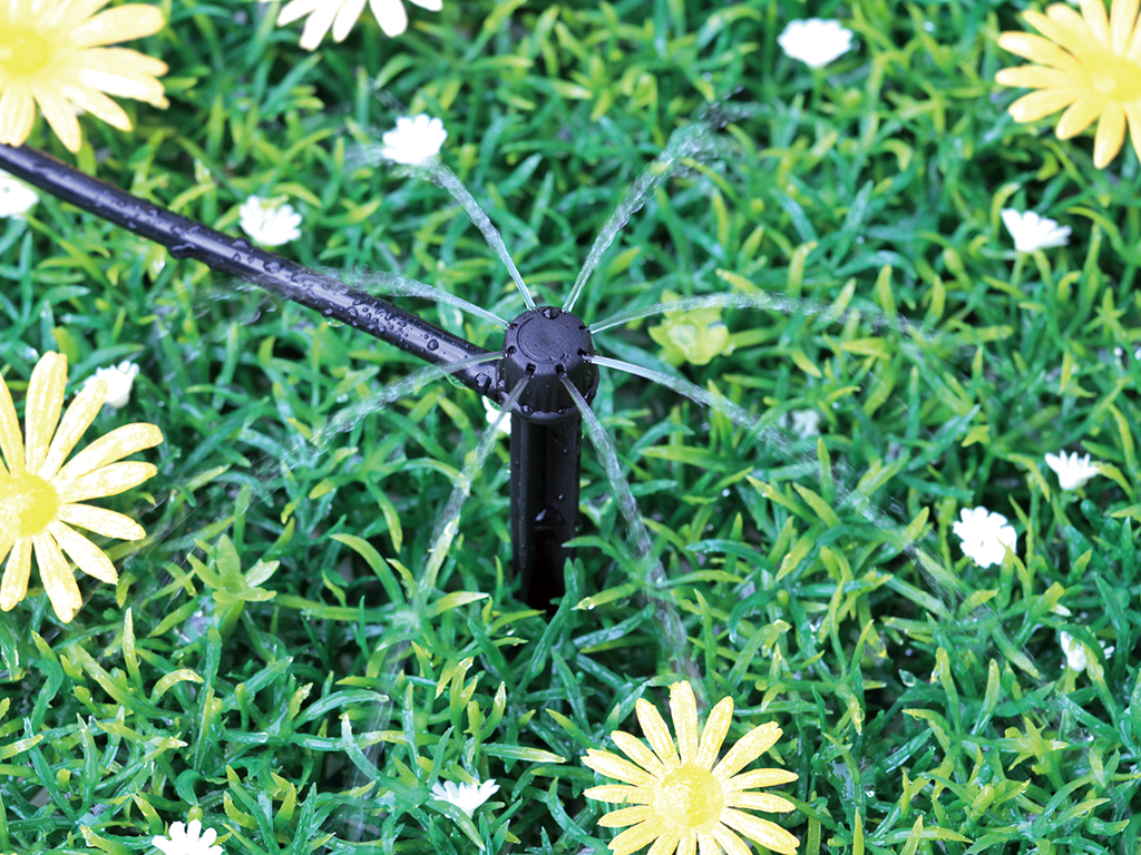 ADJUSTABLE BUBBLER ON SPIKE 360° X 8 STREAMS