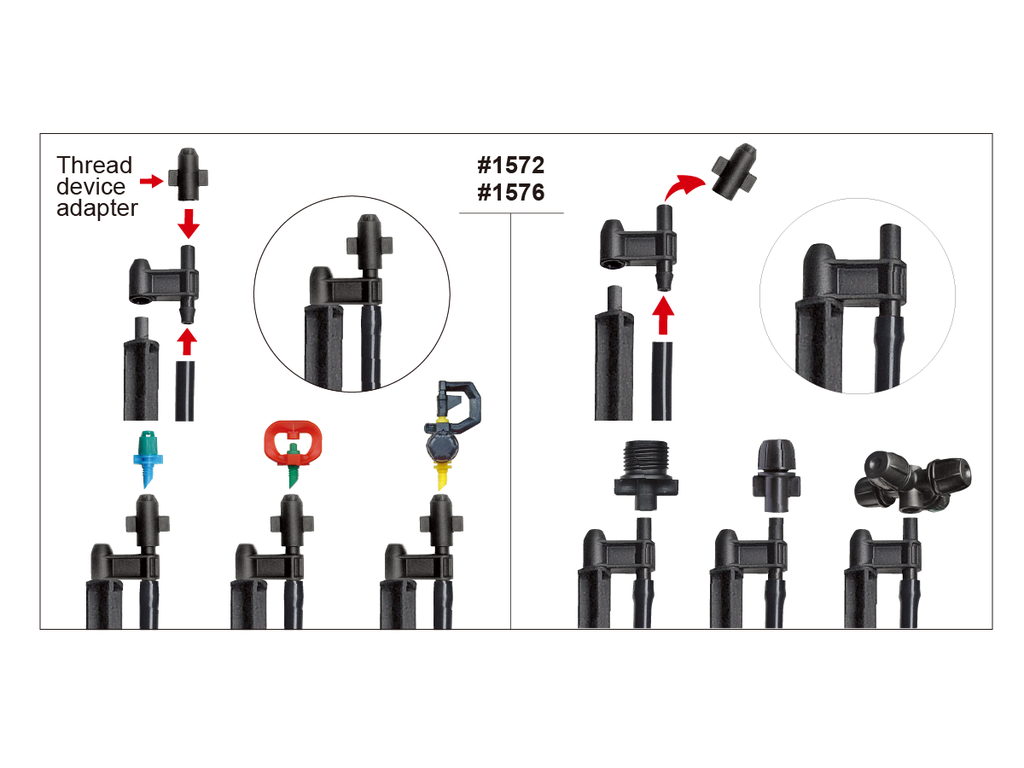 20" 2-in-1 MICRO SPRAYER STAKE