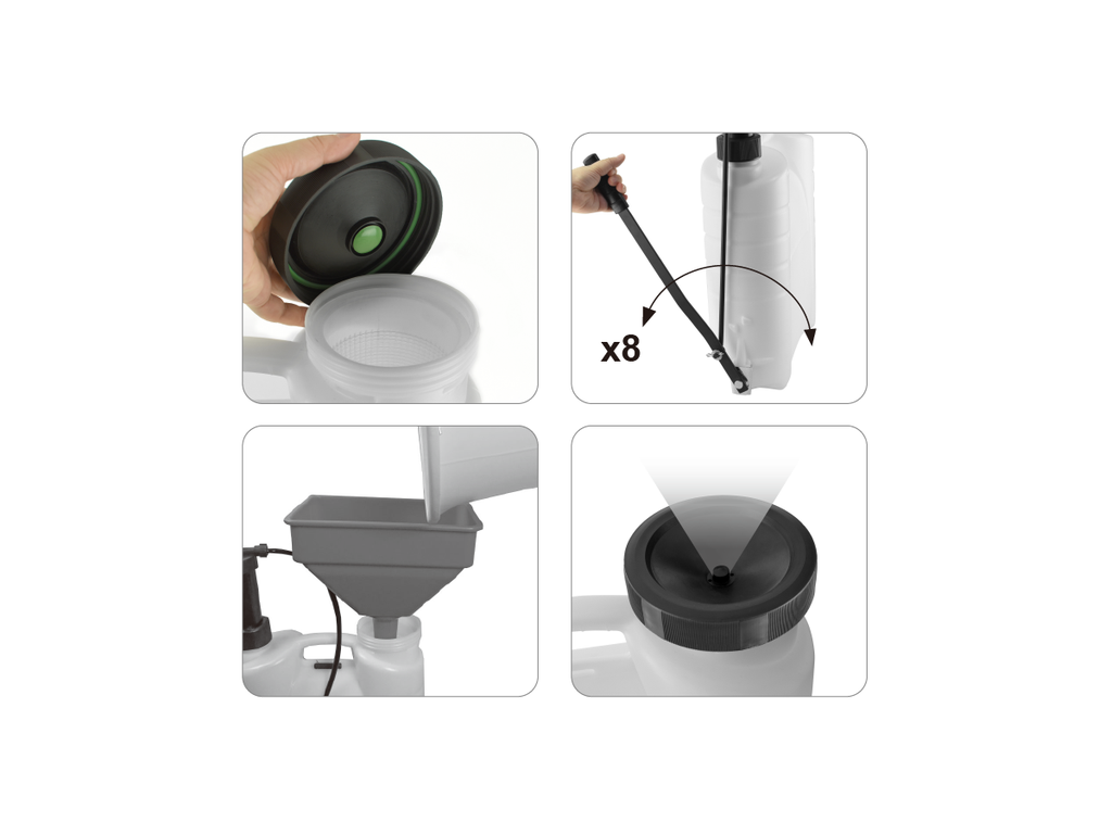 PRO-SPRAY VITON BACKPACK PRESSURE SPRAYER PV1600 Capacity:16.0 Litres