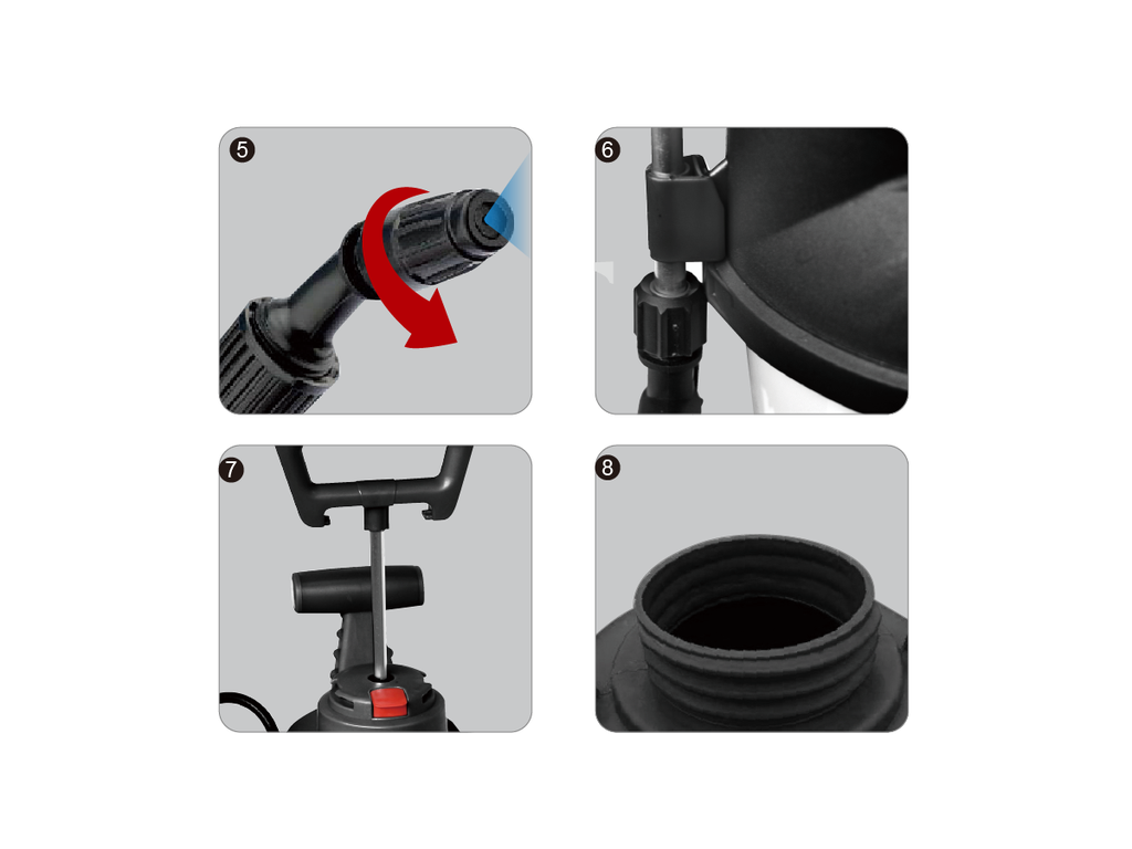 PRO-SPRAY ERGO VITON PRESSURE SPRAYER Capacity: 8.0 Liters