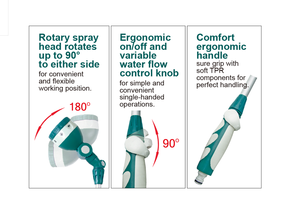 RACO MAXI-COMFY MULTIFUNCTION SPRAYER LANCE  with Long Aluminum Extender (70cm)