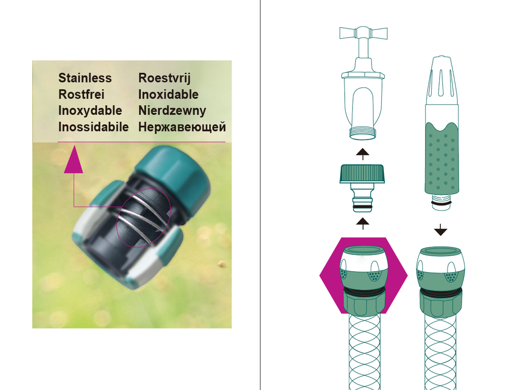 MAXI-COMFY HOSE CONNECTOR  (Size: 13mm) 