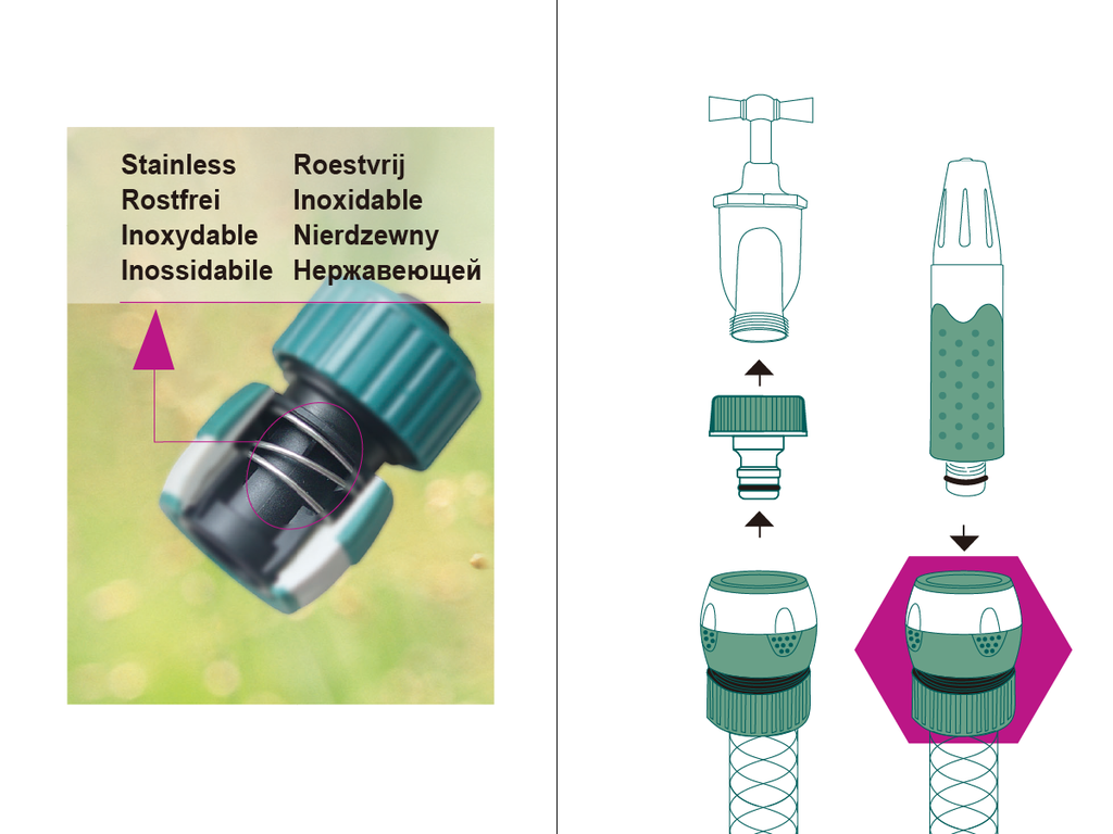 MAXI-COMFY HOSE CONNECTOR  (Size: 19mm) 