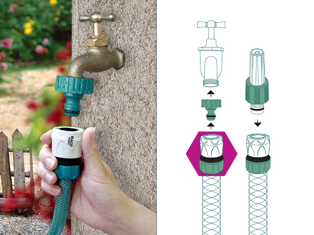 HOSE CONNECTOR  (Size: 13mm) 