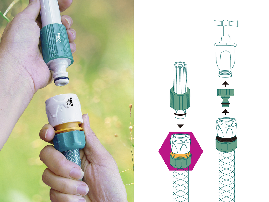 AQUA STOP CONNECTOR  (Size: 13mm)