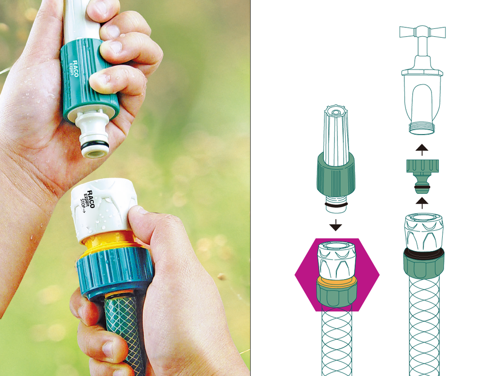 AQUA STOP CONNECTOR  (Size: 19mm)