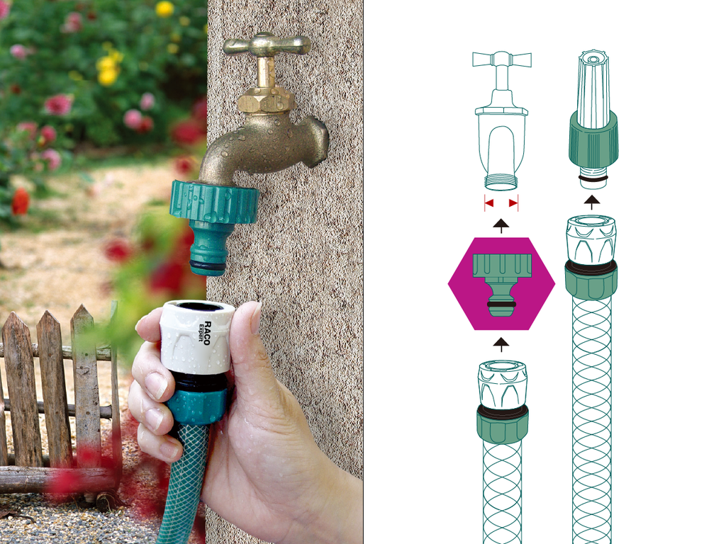 FEMALE TAP ADAPTOR  (Size: 3/4") 