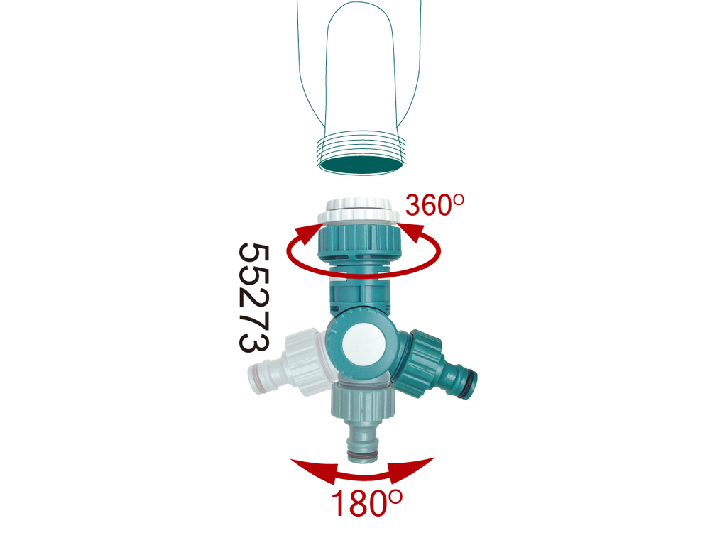 SWIVEL FEMALE TAP CONNECTOR