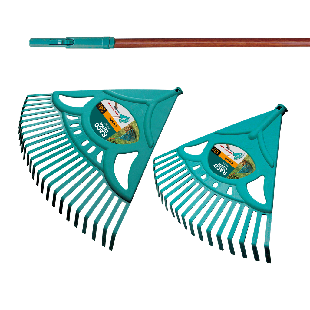 "Connexion-System" Plastic Lawn Rake Set  "L + XL"