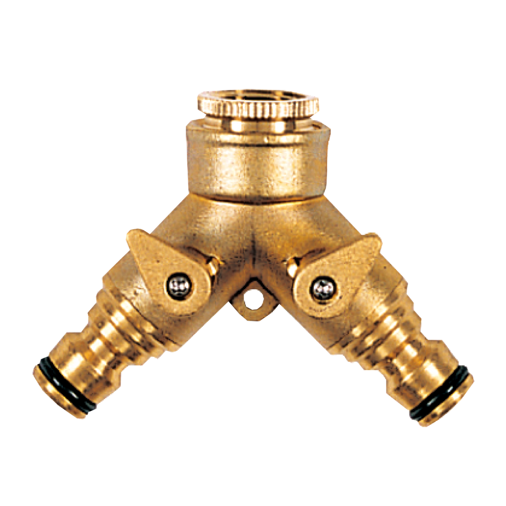 PRO-FLOW BRASS DUAL TAP DISTRIBUTOR (Size: 1/2" & 3/4")