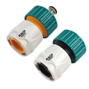 2-PC 3/4" HOSE CONNECTOR SET  Contains: #55204 + #55206