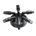 ADJUSTABLE 6-OUTLET MANIFOLD , with 4mm Inlet