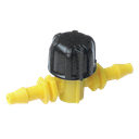 DOUBLE BARBED VALVE, for 1/4" Tube