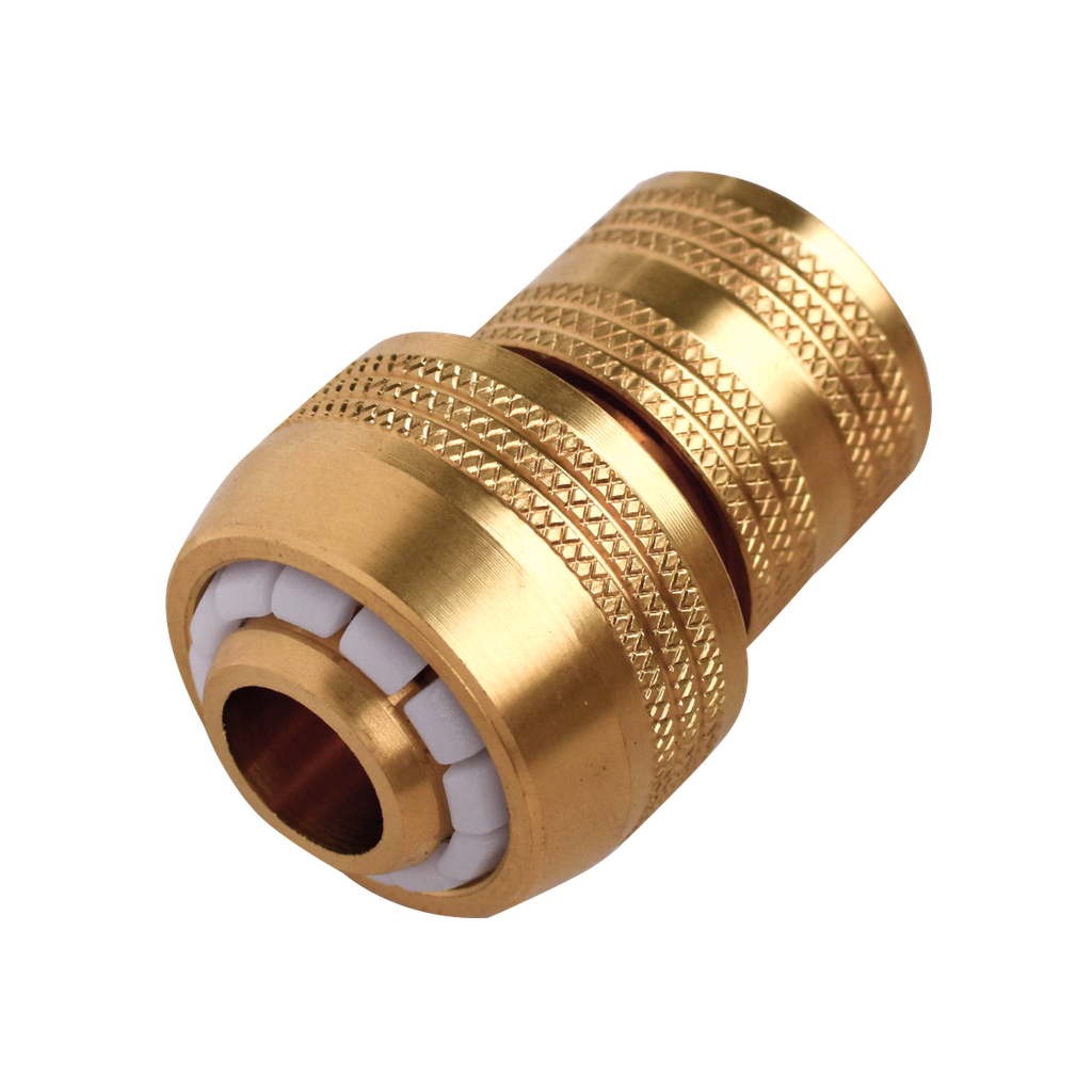 PRO-FLOW BRASS HOSE CONNECTOR (Size: 19mm) 