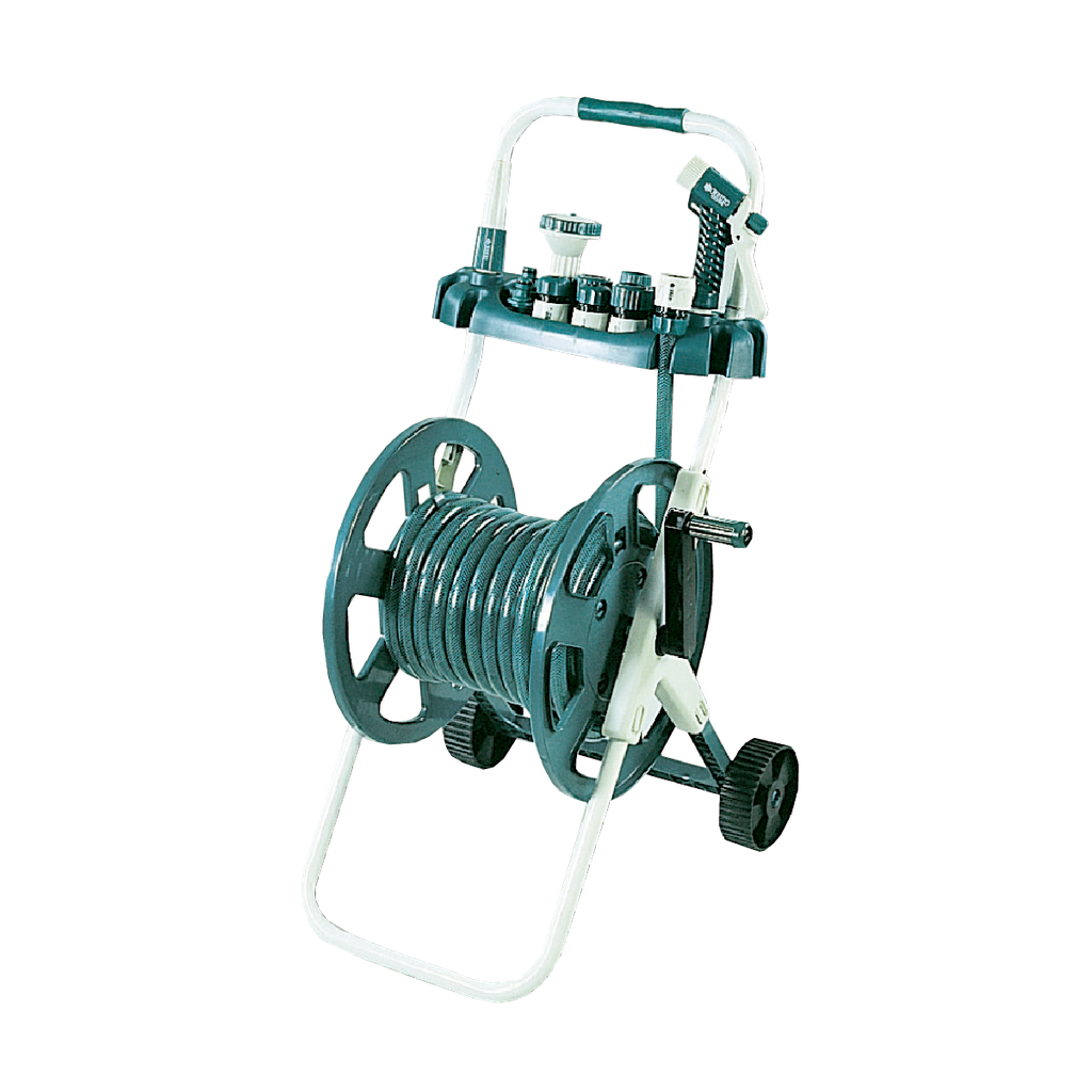 RACO HOSE REEL CART & TROLLEY-complete with RT55/582 Accessory Rack.